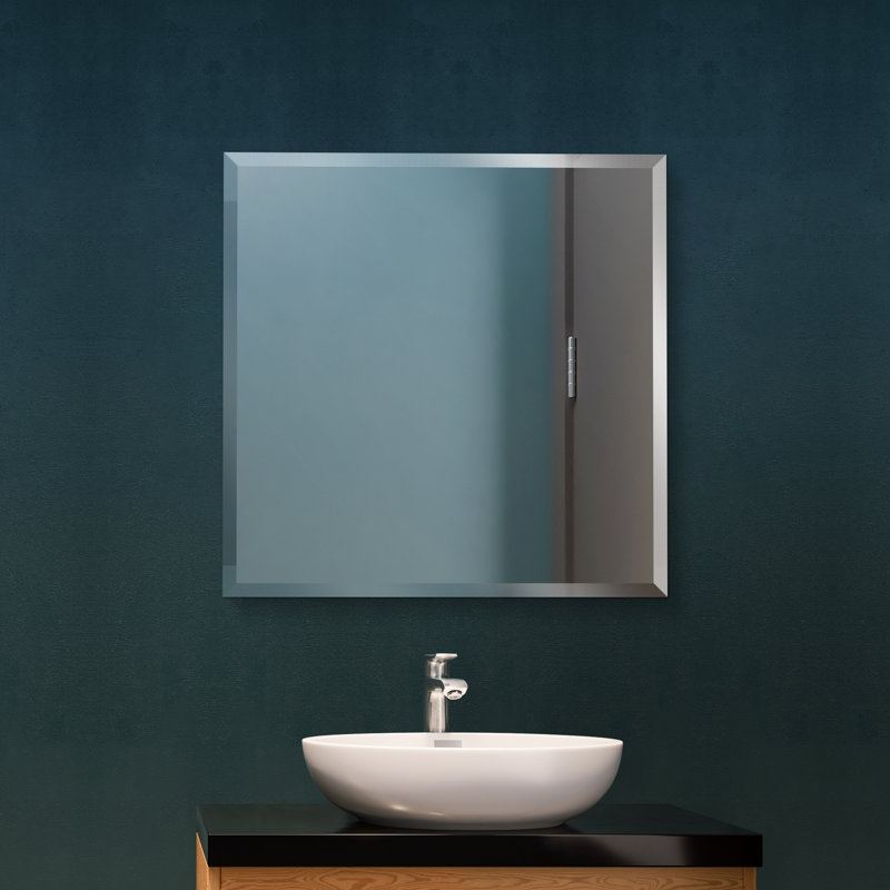 Akeeb Flat Mirror, 24" H x 24" W