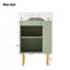 Meuble-lavabo 21,6 po avec lavabo simple en céramique, rangement à gauche-248982338