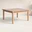 Table basse carrée en bois massif Amina