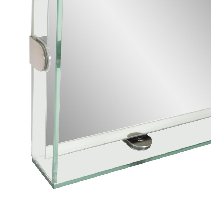Miroir de salle de bain flottant Vivaldo, 48,25 po x 36 po