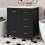 Meuble-lavabo de 30 po avec lavabo en céramique, solution de rangement autoportante avec 4 tiroirs-519187824
