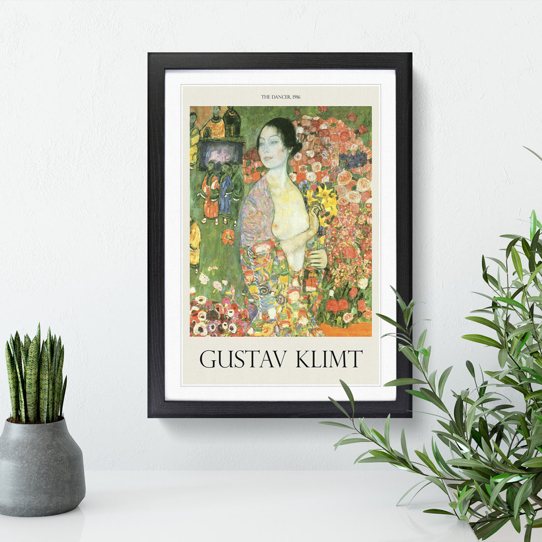 The Dancer by Gustav Klimt - Framed Print