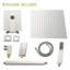 Lsi 12-inch Ceiling Mount Square Shower System With Waterfall Tub Spout, Rainfall Showerhead, Handheld Spray, Brushed Nickel, Stainless Steel