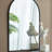 Iron Frame Vertical Arch Mirror-84364175