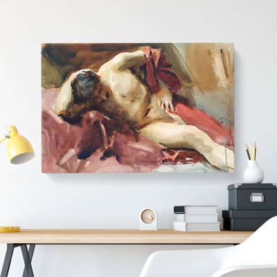 Italian Model by John Singer Sargent - Wrapped Canvas