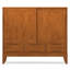 Armoire de rangement de style Mid-Century moderne en bois franc massif avec portes coulissantes et tiroirs Harper-2082333776