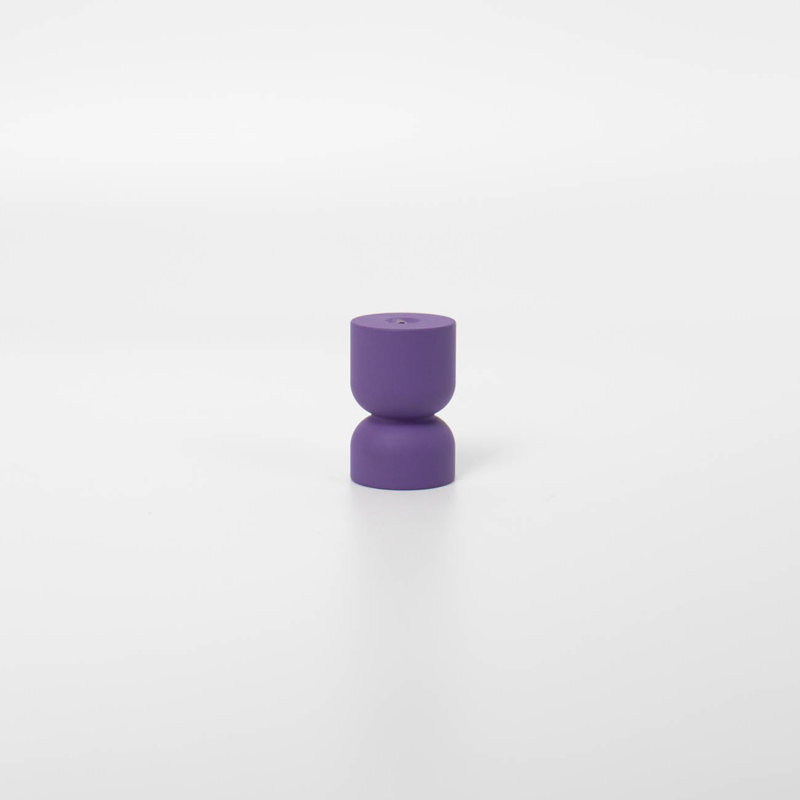ROUS Harwdare Mid-Century Modern Hourglass Knob, Royal (Purple)