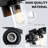 22'' 3-Light Matte Black Bathroom Vanity Light with Glass Shade-814337470-866321956