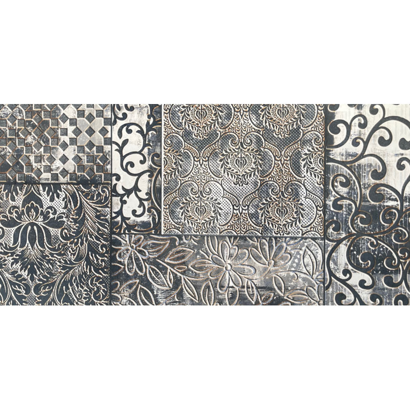 Lagos 12" x 24" Ceramic Metal Wall & Floor Tile