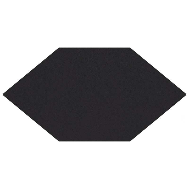 Carreau de mur et de sol en porcelaine aspect pierre 6,5 "x 12,5", Noir