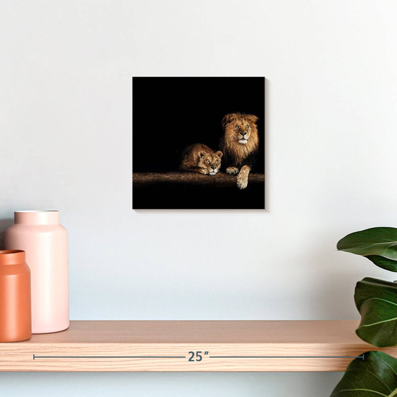 Crowle Lion And Lioness, 10" H x 10" W
