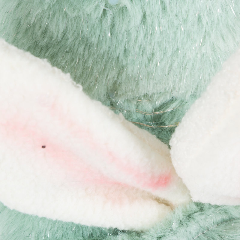 Set of 2 17-Inch Lighted Fabric Standing Easter Bunny Gnomes – Whimsical Glowing Holiday Gnomes in Bunny Slippers