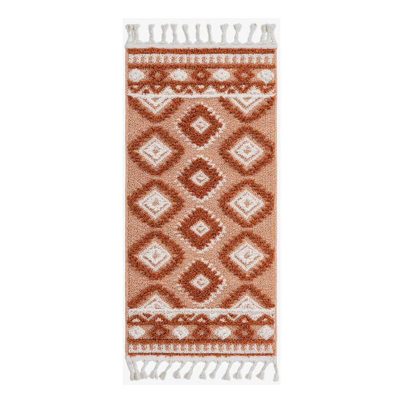 Tapis rouge en polyester tissé à la machine Jiawei, Tapis de couloir 2 pi x 4 pi 1 po