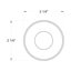 Petit petit bouton rond intérieur / extérieur en acier inoxydable