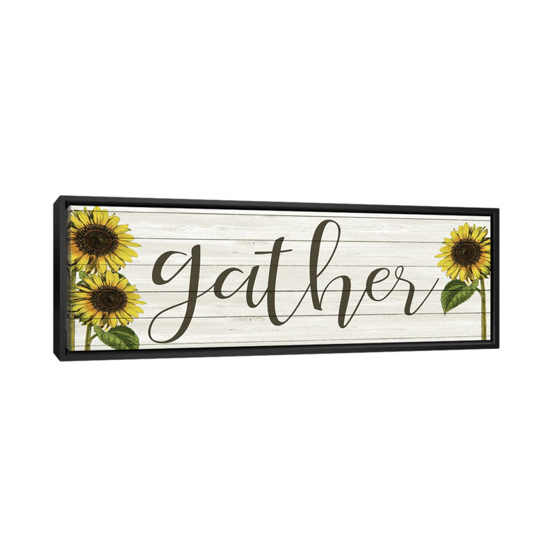 Sunflower Gather by Kimberly Allen - Panoramic Print on Canvas