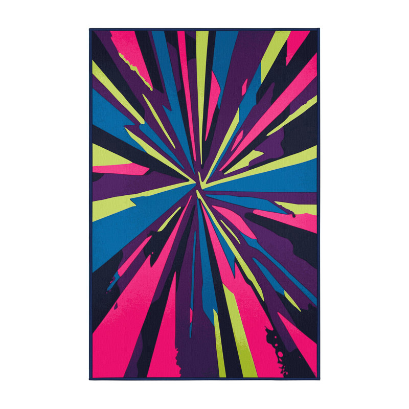 Neon Inferno Rug, Rectangle 8' x 12'