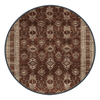 Tapis brun lavable à la machine