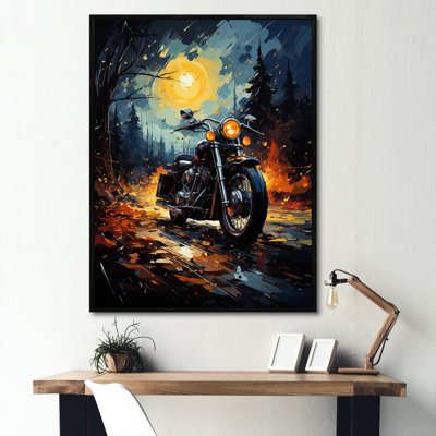 «Vintage Durty Bike Memory On The Road II»