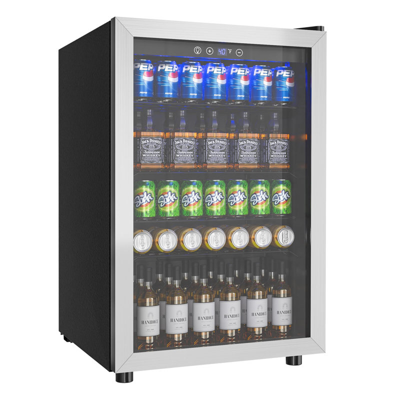 4.5 Cu.ft Beverage Refrigerator Cooler, Silver