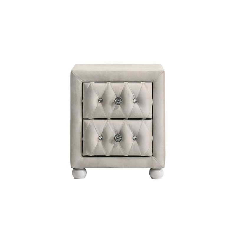 Hysley 2 Drawer Nightstand