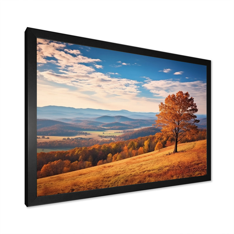 Harmony on Virginia Shenandoah Valley sur impression sur toile, Cadre photo noir, H 24 po x l 32 po x P 1 po