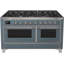 Majestic II 60" 5.02 cu. ft. Freestanding Dual Fuel Range with Griddle-48279821-60221644