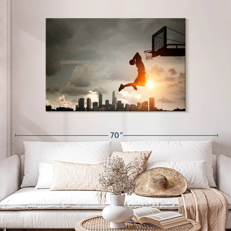Sireci Basketball Dunk, 32" H x 48" W