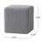 Soft Gray Cotton Knitted Foot Stool - Hand Crafted, 16.51 Inches Dimensions, Attractive Trait Crafted , Deep, Wide, Tall