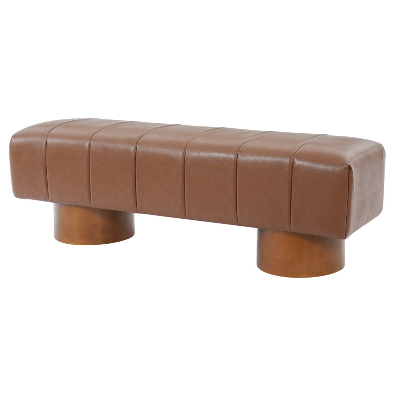 Banc de salle à manger rembourré Scarlett, Brown PU