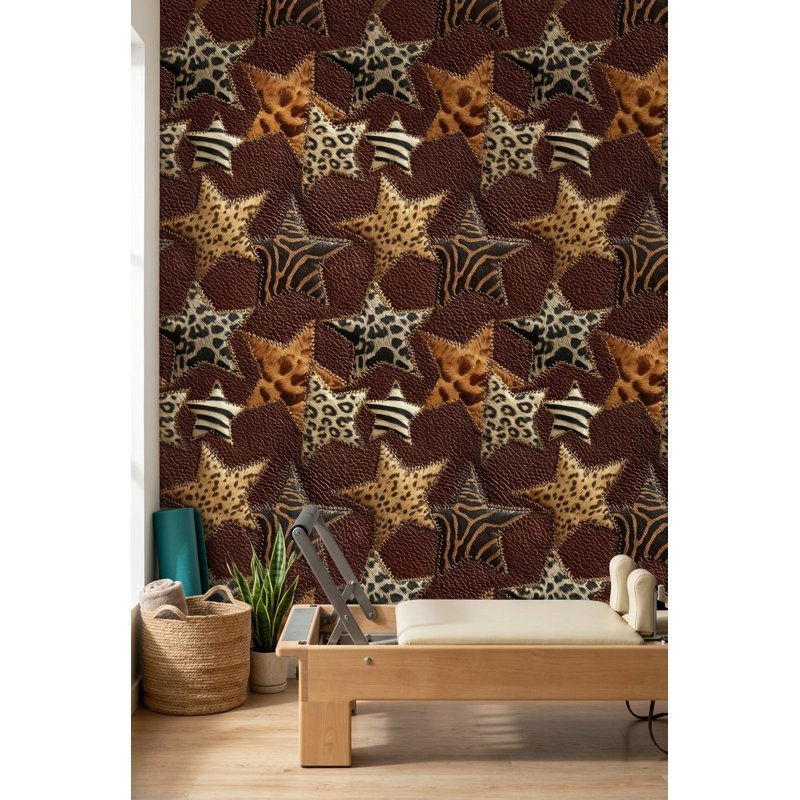 Papier peint à motif animalier