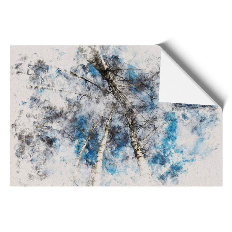 Birch Tree Forest Vol.3 - Unframed Painting, 21cm H x 30cm W x 0.1cm D