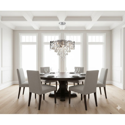 Lustre en cristal 6 lumières Transitional