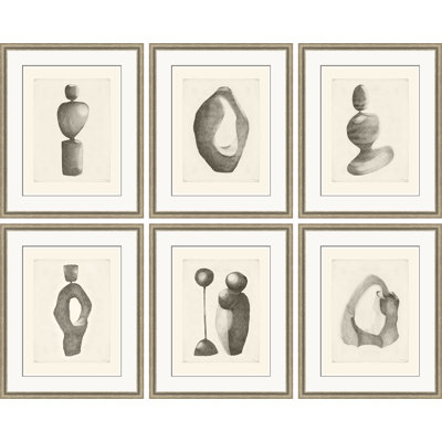 Sculpture I, II, III, IV, V & VI Print by Susan Hable
