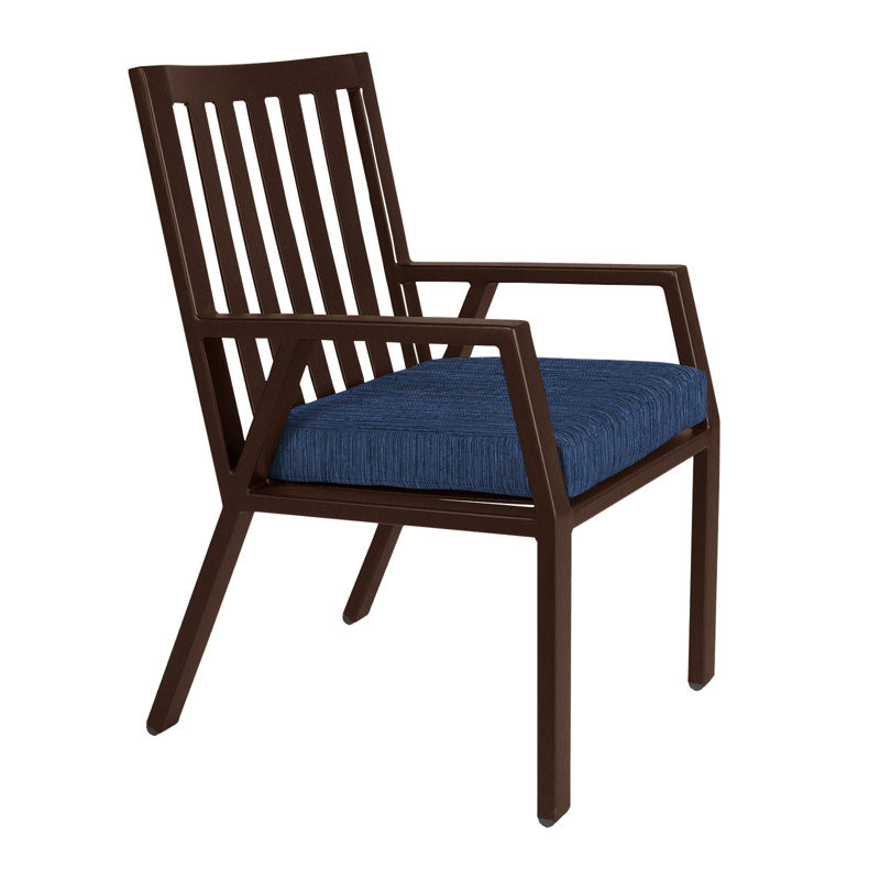Aris Outdoor Dining Armchair, Copper Creek, Harris Stone
