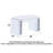 55"Glam Mirrored Vanity Stool for Elevated Room Ambiance