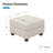 Allinson Velvet Storage Ottoman, Single Seat Footstool Module For Sectional Modular Sofa-789595232