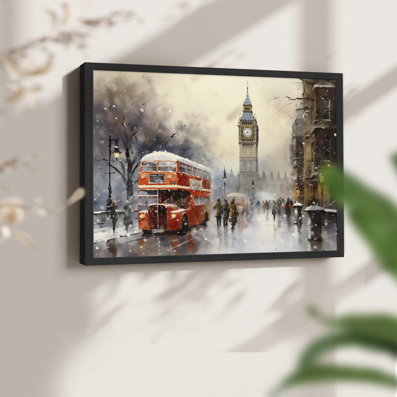 Chirstmas Art-CCCXLIX -Framed Print - Restickable, H 8 po x l 10 po, Noir, noir, noir, noir
