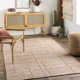 Rectangle Yuna Abstract Handmade Flatweave Jute Area Rug in Brown