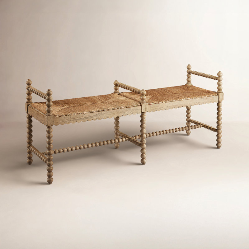 Worrel Solid Wood Bench, Natural