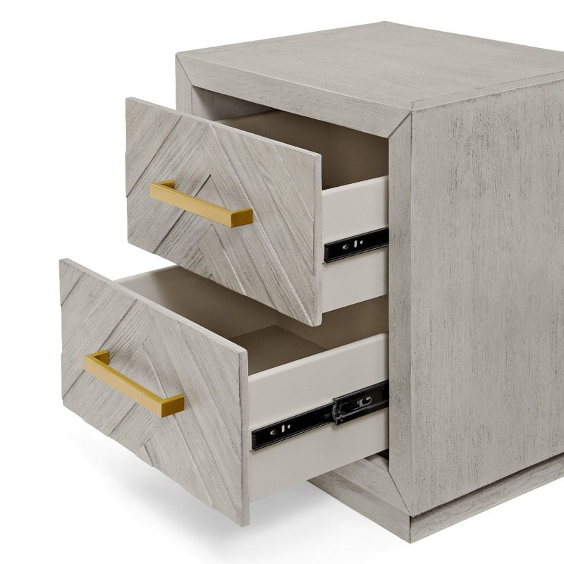 Corry 55cm W Solid Wood Bedside Table