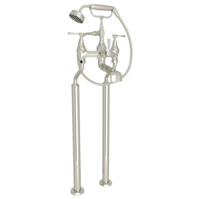 Deco Exposed Floor Mount Tub Filler