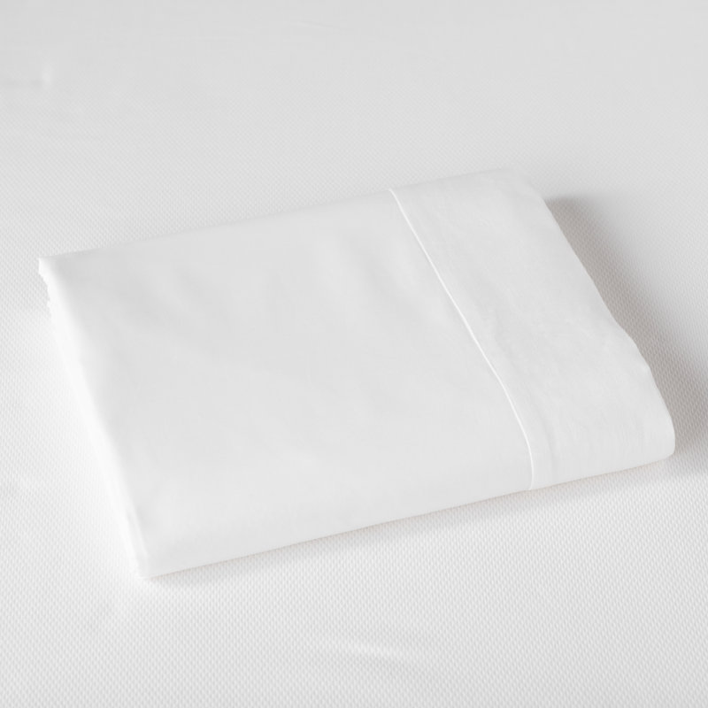 California King White Organic Cotton Percale Bedding Set
