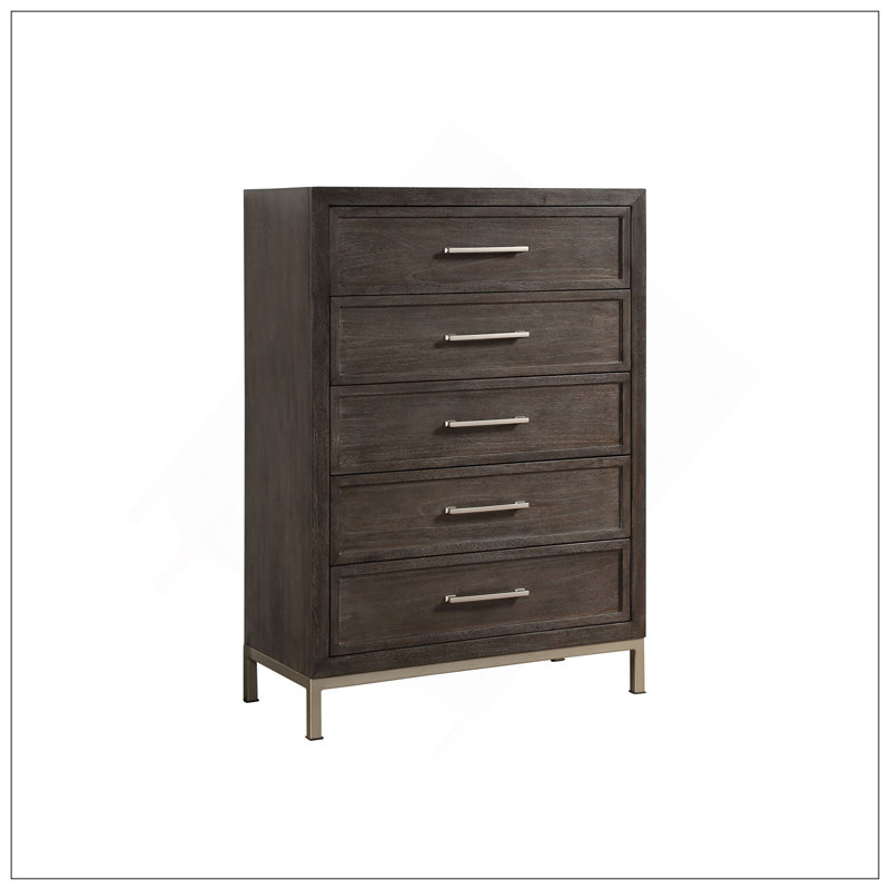 Commode à 5 tiroirs Broomfield - Brun