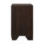 Table de chevet 2 tiroirs foncé - idéale pour la décoration de chambre à coucher avec une solution de rangement élégante