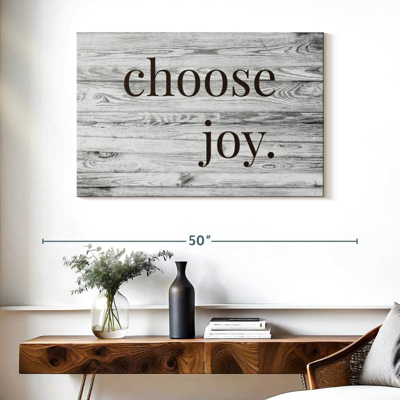 Choose Joy Typography, 26" H x 39" W