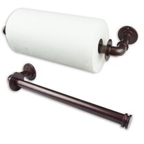 LKKL Paper Towel Holder Under Cabinet, Easy Tear Paper Towel Holder Wall  Mount Horizontally or Vertically for Kitchen Bathroom RV Work Sink, Under