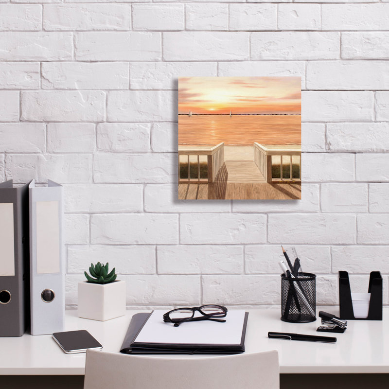 «Sunset Deck» par Diane Romanello, H 12 po x l 12 po x P 0,75 po