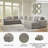 Tessler Upholstered U-Shaped Sectional Left Hand Facing