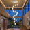 Lustre en forme de globe à 14 lumières Hurleigh