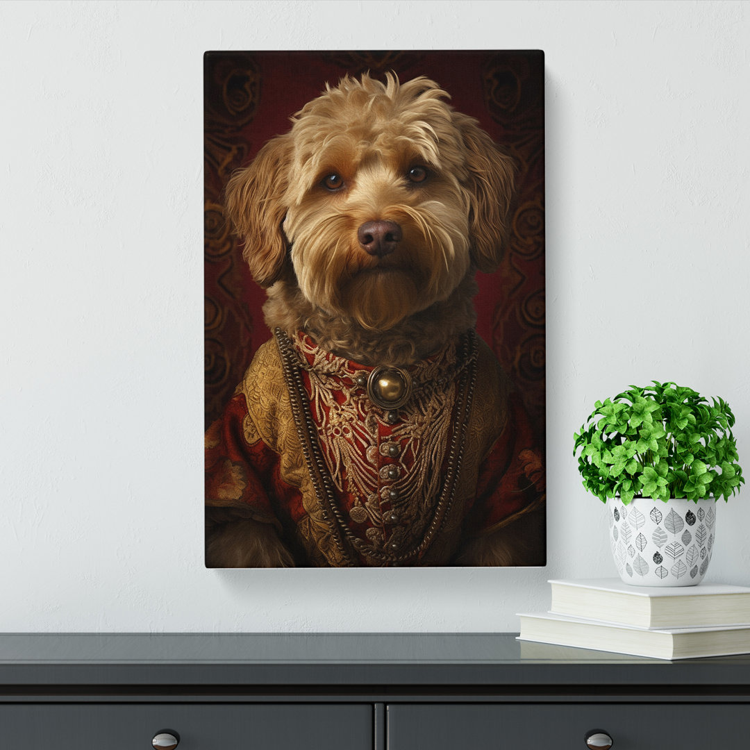 Labradoodle Baroque - Rectangle - Wrapped Canvas